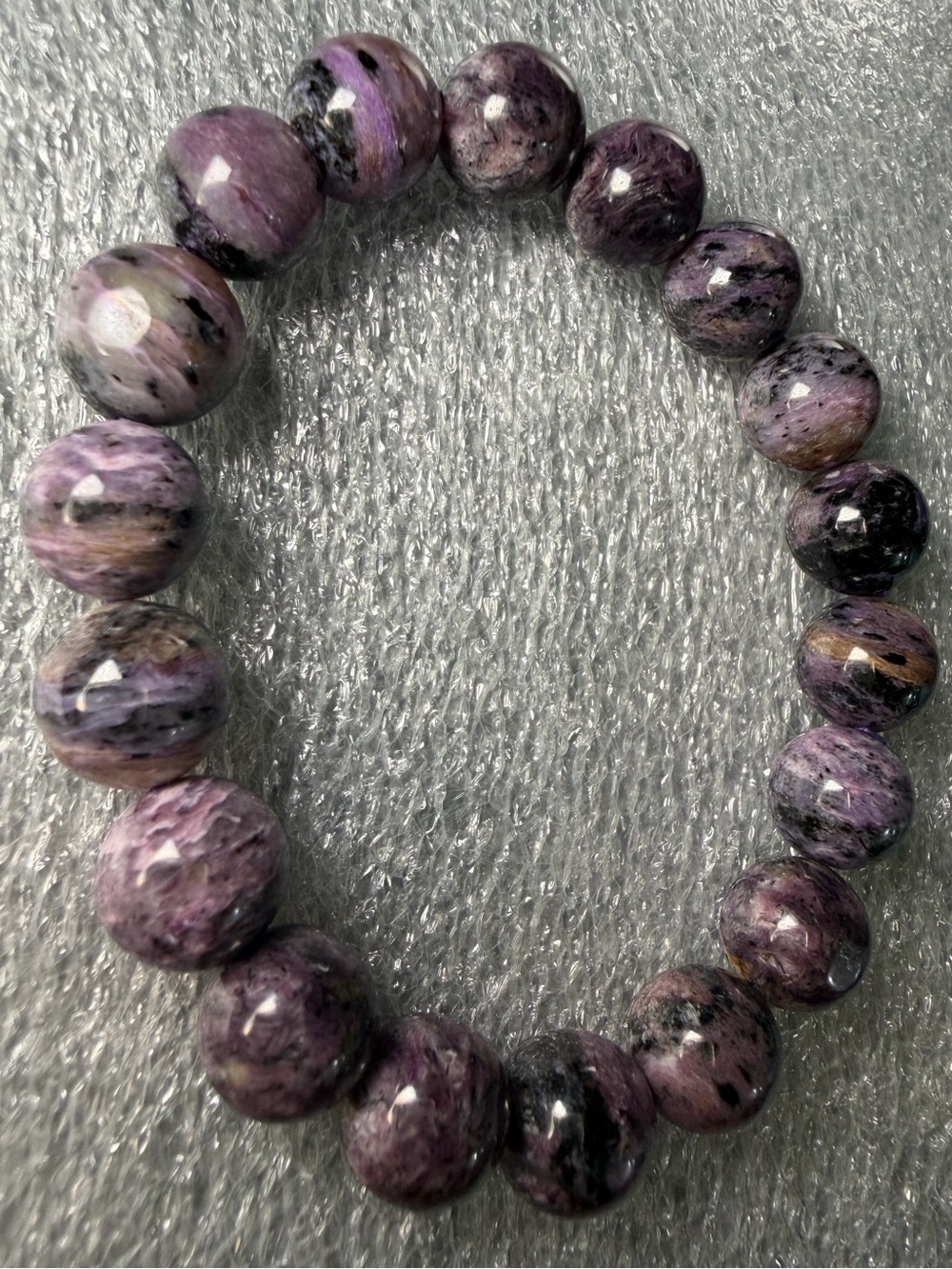 10MM Charoite Natural Crystal Bracelet
